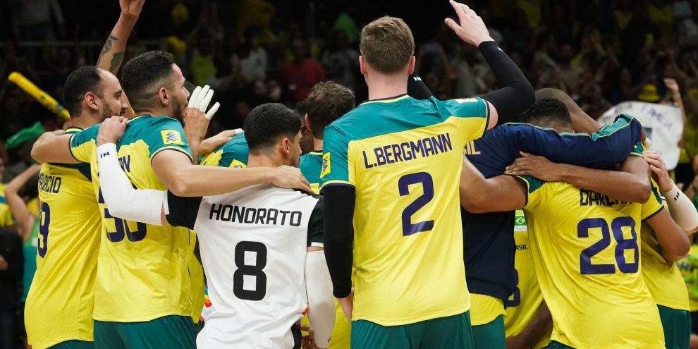 Brasil derrota Polônia na Liga das Nações Masculina de Vôlei