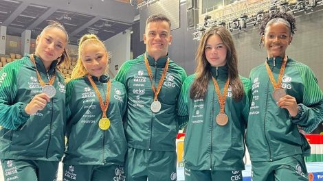 Ginastas brasileiros encerram competição na Hungria com cinco pódios