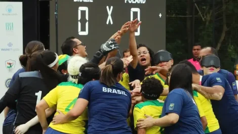 Estreante, Brasil avança às semifinais do Mundial de cegas na Índia