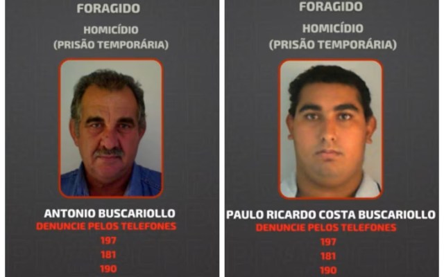 Foragidos há 11 meses por chacina no Paraná, pai e filho entram na lista vermelha da Interpol