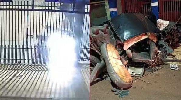 Passageira que estava em carro que “desmontou” após batida em Arapongas morre no hospital