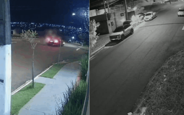 Câmera flagra motorista em alta velocidade bater em moto e atropelar pedestre em Londrina; três pessoas morrem
