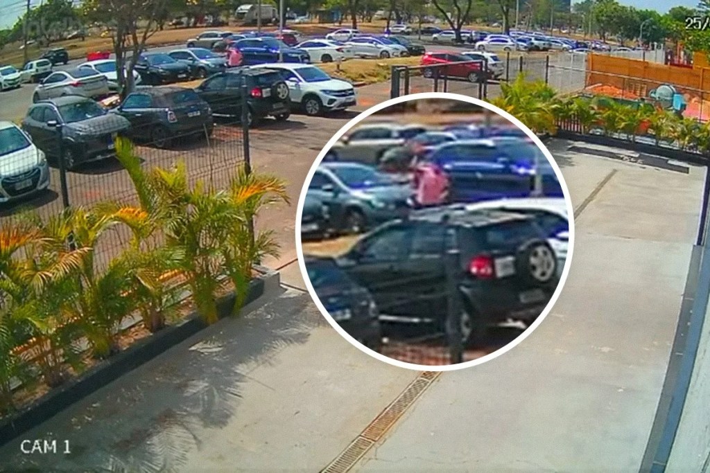 Moradora de rua flagrada quebrando carros afirma que queria ser presa para comer; veja vídeo