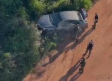 Perseguição por terra e pelo ar termina com apreensão de mais de 400 quilos de maconha no Paraná