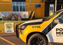 Carro é encontrado abandonado na PR-317 com 467 kg de maconha em Floresta