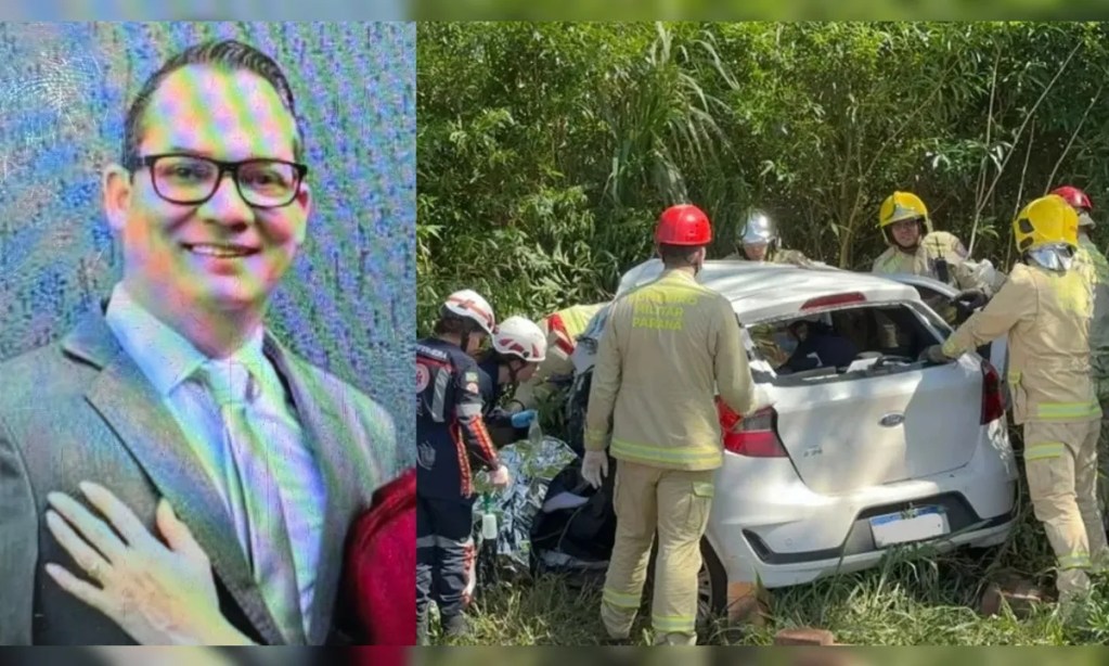 Morador de Sabáudia morre em batida contra carreta na PR-218; esposa fica ferida